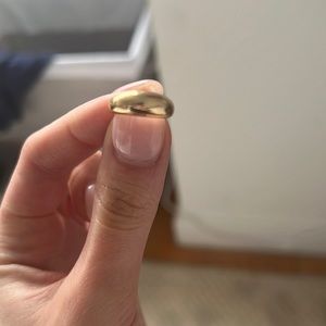 Size 3 dome pinky ring 14k gold